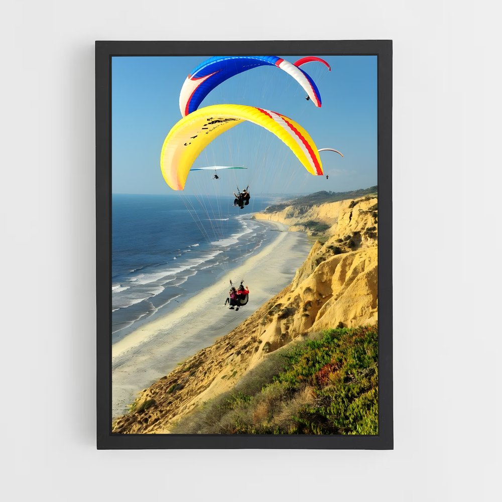 Poster Vol Liberté – affiche Deltaplane (vue 2)